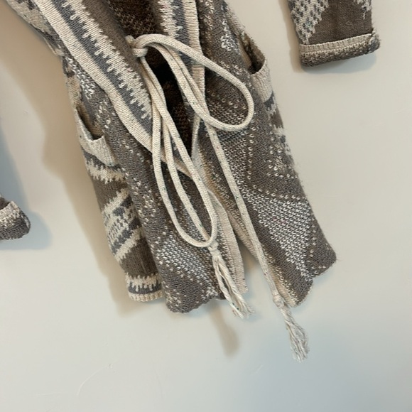 Lovestitch | alpine gypsy Aztec print duster sweater | rare fall winter | small - Picture 3 of 14